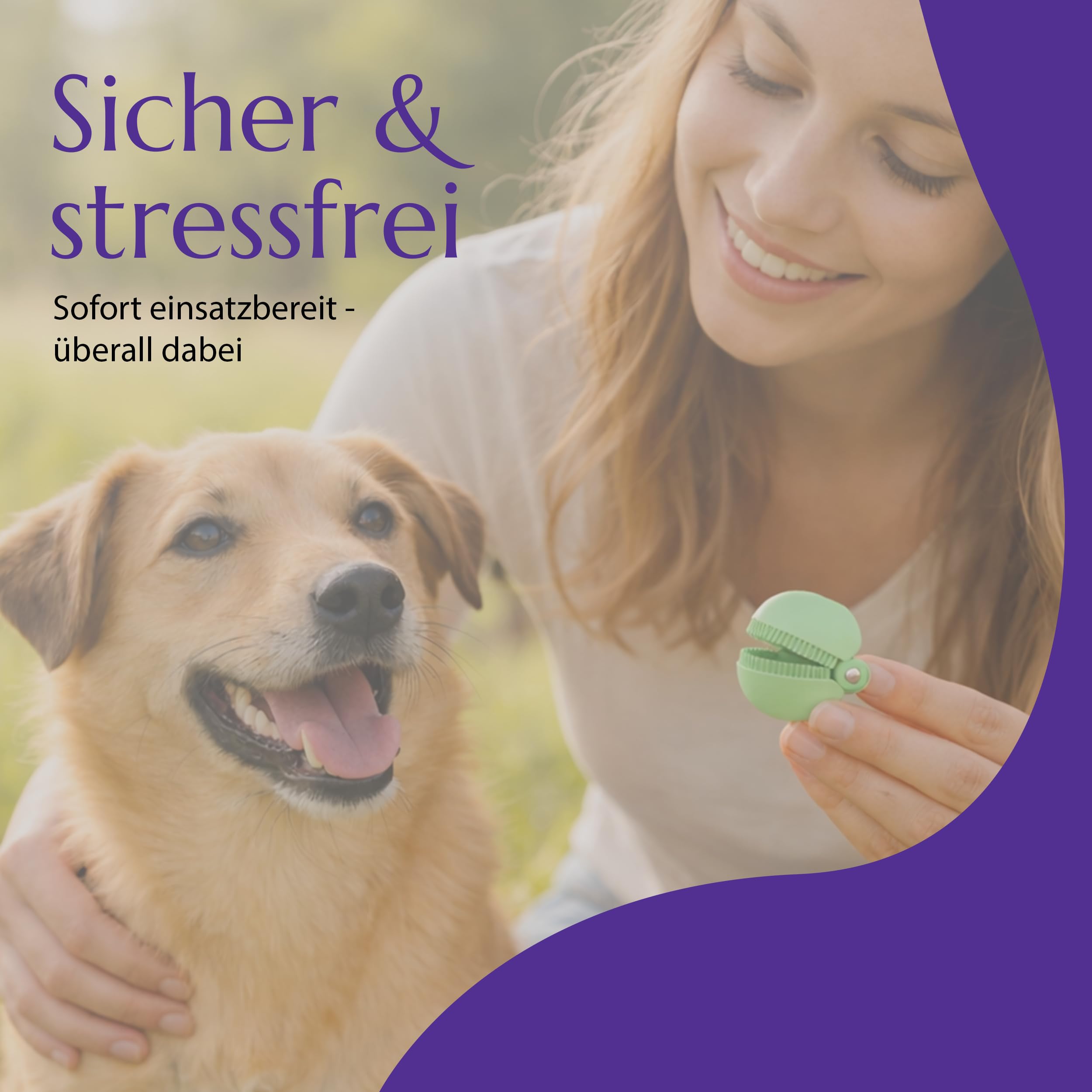 ticky - Innovative 3-in-1 Zeckenzange für Hunde & Katzen - Hygienische Zeckenentfernung auch für Flöhe - Zeckenentferner Zeckenschutz für Hund & Katze - Zeckenzange, Zeckenhaken, Zeckenkamm in Einem