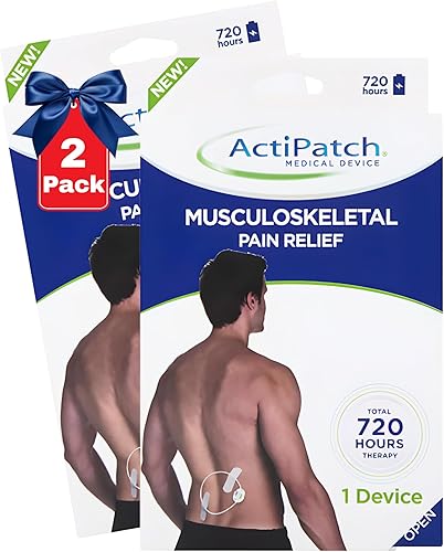 Mint Bucket ActiPatch Dispositivo portátil para aliviar el dolor, paquete de 2  Bucle de terapia de onda corta pulsada para molestias de espalda,