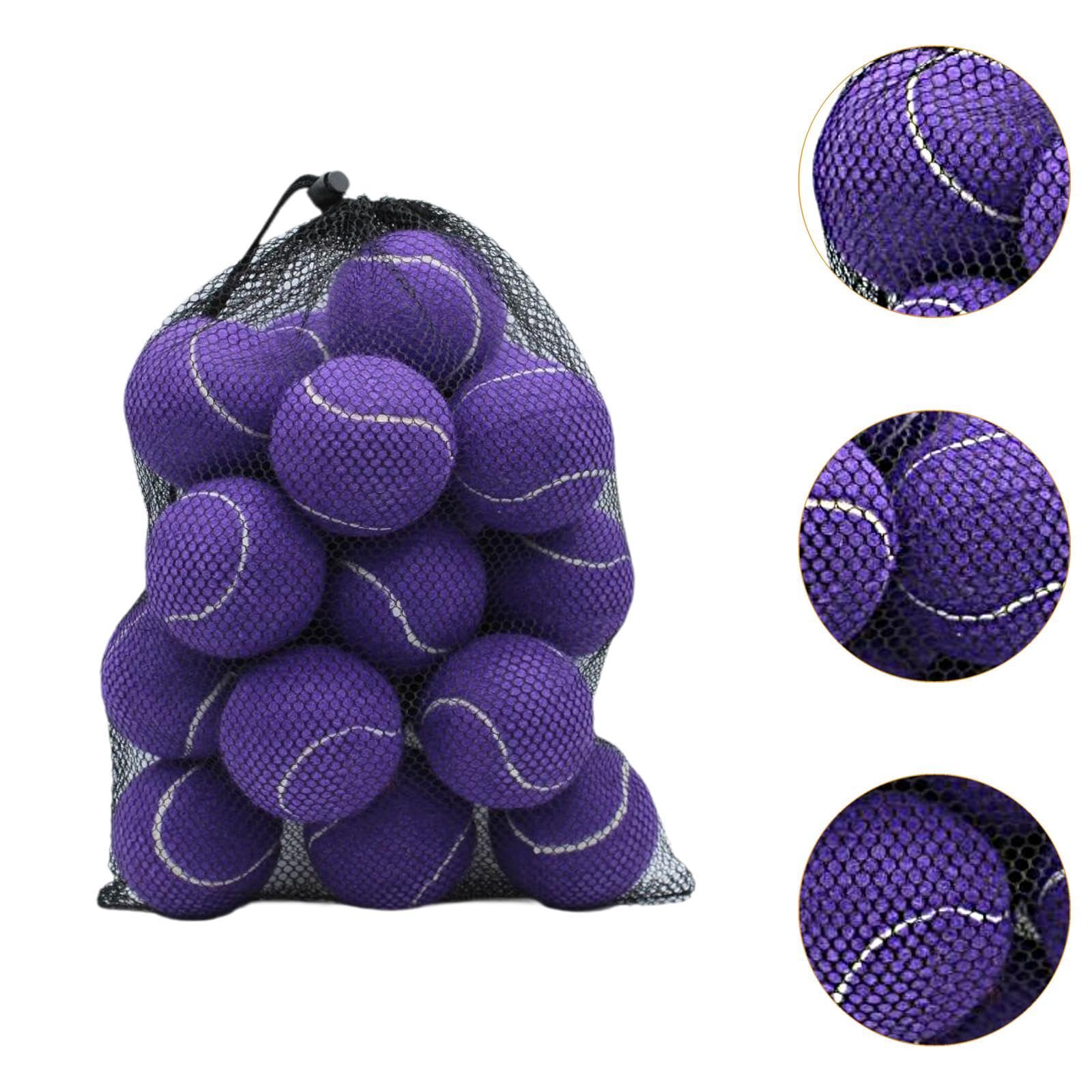 20 Tennisbälle, Trainingsbälle, 64 Mm Durchmesser, Elastische Bälle, Verschleißfest, für Tennisbegeisterte