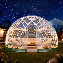 10 Pop Up Gazebo Ideas for Flexible Backyard Shade 96 Garden Dome Tent 12*7.2FT, 360° View Geodesic Dome Greenhouse with PVC C...