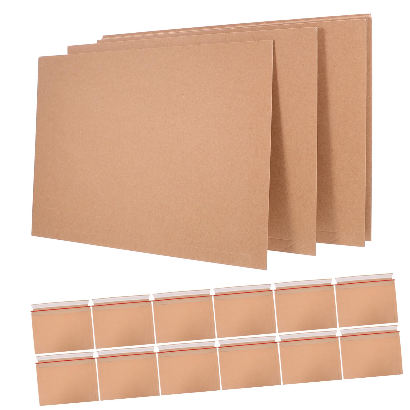 30 piezas Sobres Kraft Autoadhesivos Unidades Sobres Rígidos para Envíos Almacenamiento y Documentos Tarjetas y Archivos Resistentes