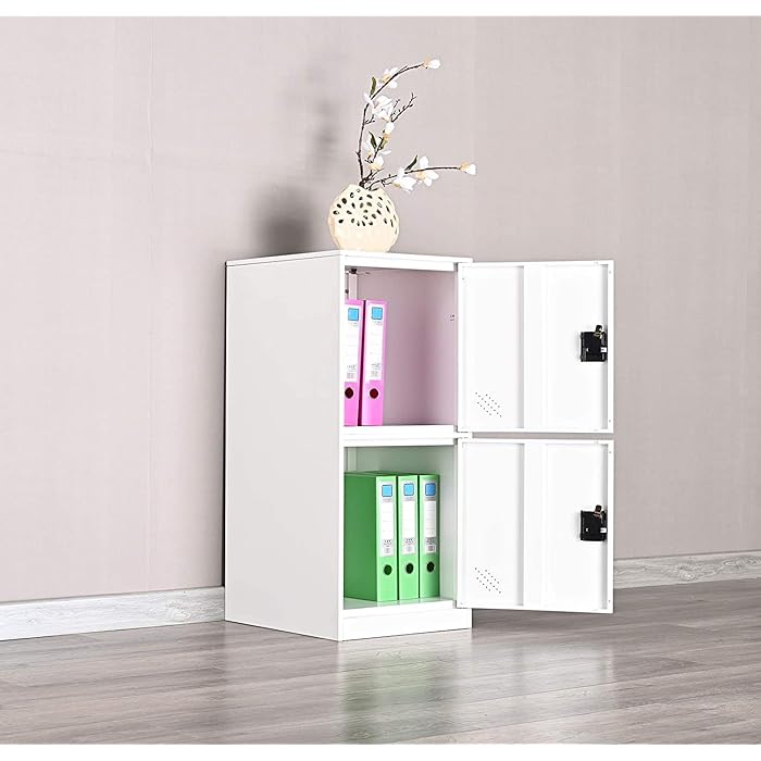 Buy Digital Lock Metal Locker Organizer with Padlock and Shelf Small