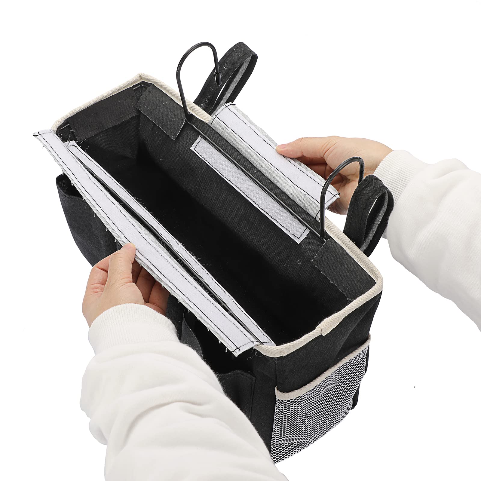 Marrone) 32*22*10 cm, 1 organizer da comodino, organizer da appendere al letto, tasca in feltro sul comodino, organizer da letto, occhiali, riviste, | Leroy Merlin