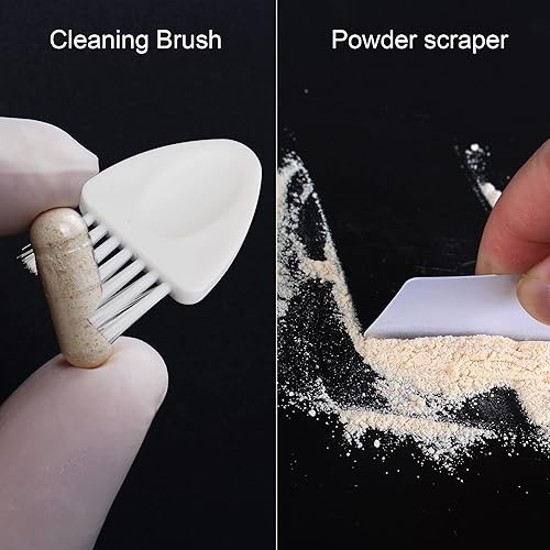 Miniatura 6 de Kits de máquinas de llenado de cápsulas para relleno de cápsulas vacías de píldoras, suministros de laboratorio, espátula de cuchara micro pequeña,