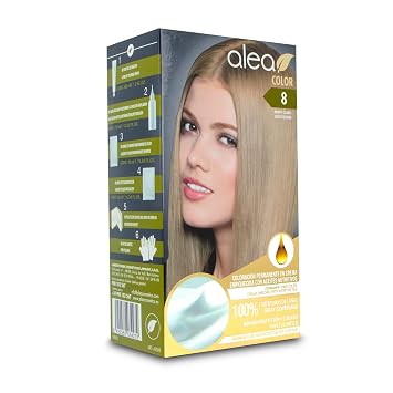 ALEA - Womens Hair Dye - Alea Color - No 8 K - Light Blonde Color - Permanent Cream Color - with Argan and Macadamia Oil - Gray Hair Coverage - Maximum Protection and Care