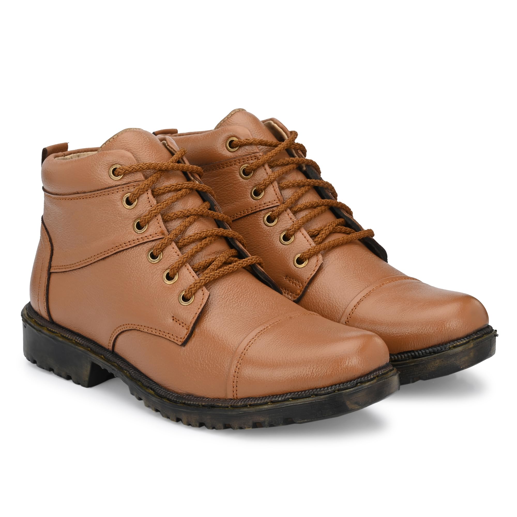 POS Synthetic Leather Biker Boot for Men (Tan, 7) (B0D8T39YVH) Amazon Price History, Amazon Price Tracker