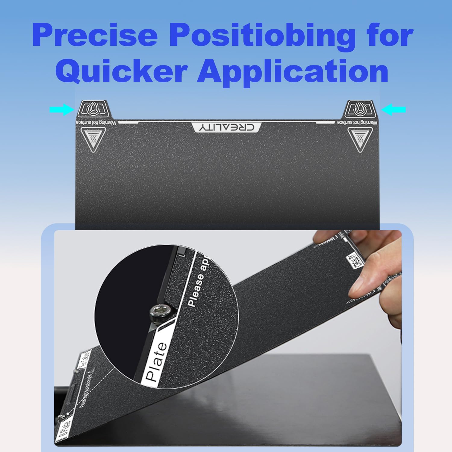 Creality K1C Piastra costruzione satinata Foglio PEI con ugello pulizia 235x235 mm Piattaforma stampa flessibile per K1C / Ender 3S1/3 S1 Pro/3 Neo/3 V2 Neo/5 S1/3V3 SE/K1/KE