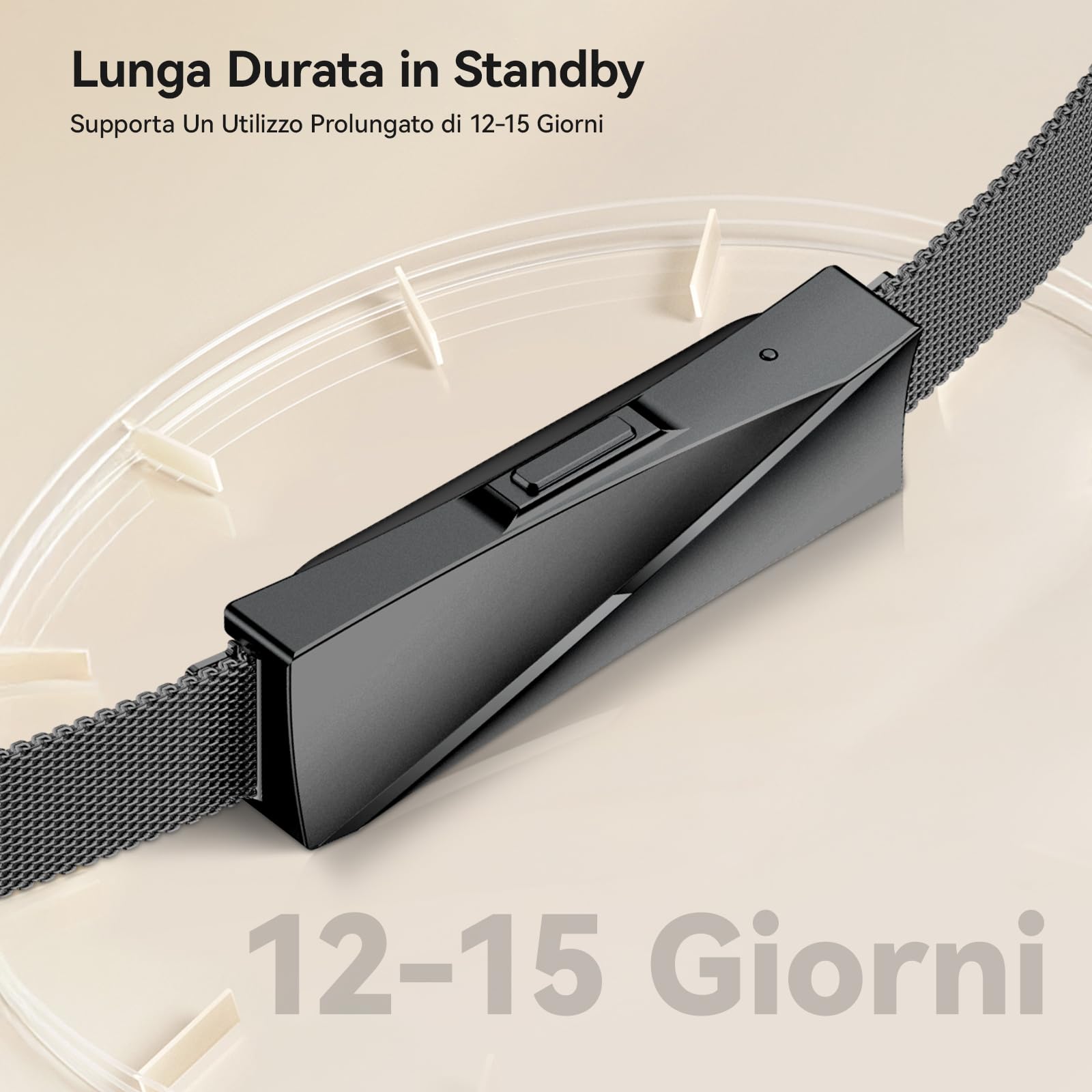 Smart Braccialetto Fitness Band senza Display, Smartwatch Fitness Tracker alla Moda Monitoraggio 24/7 Attività, Sonno Frequenza Cardiaca, Modalità Multisport, Autonomia 15 Giorni, IP68