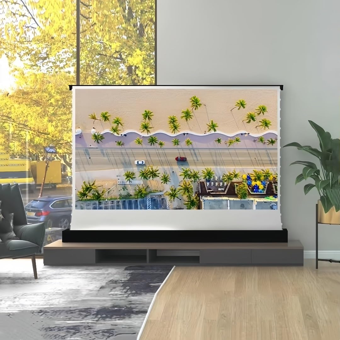 przenośny ekran Kino domowe Białe kino Pop-Up Podłogowy ekran projektora(150 inch)