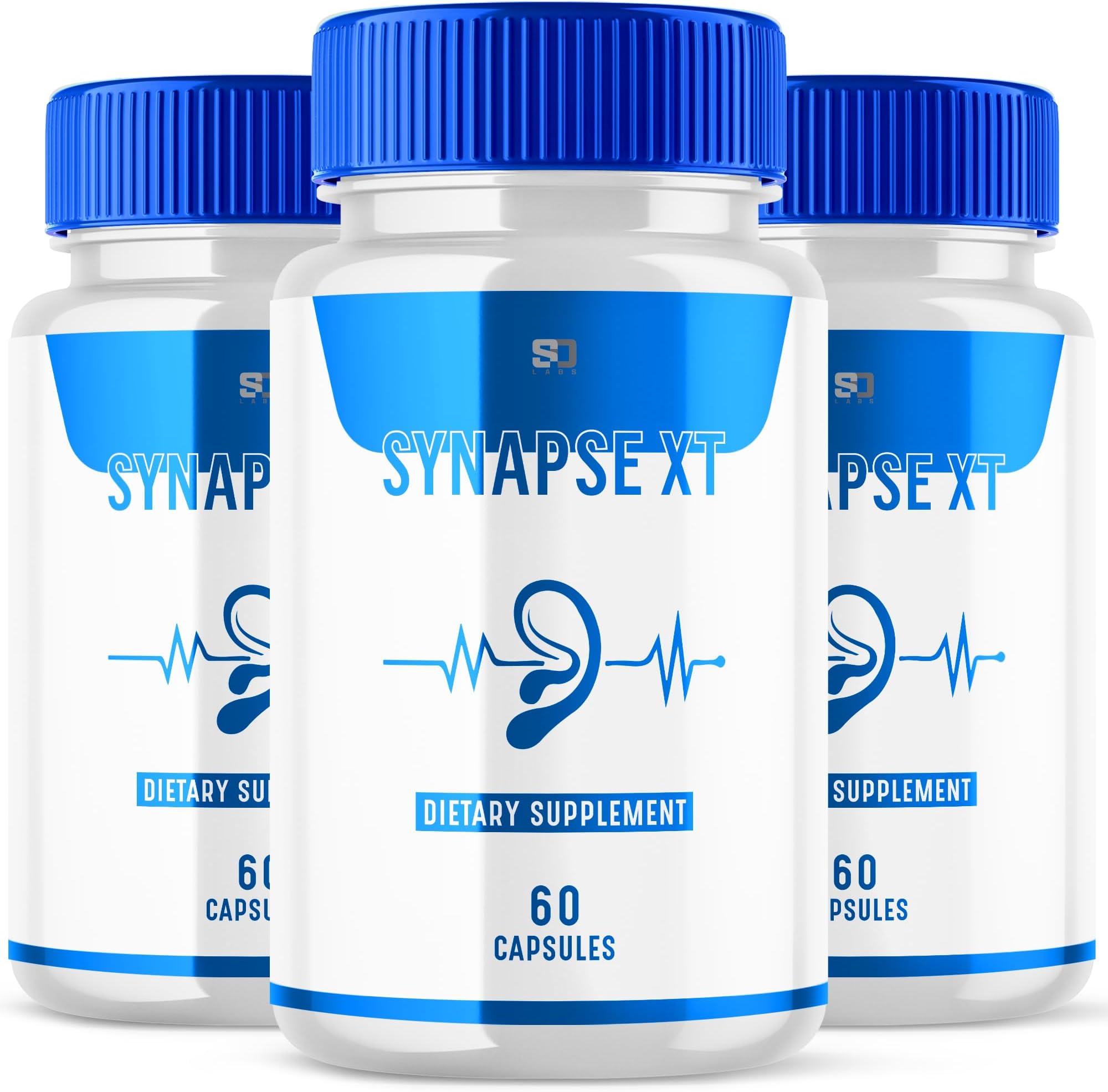 S.O Labs Synapse XT for Tinnitus Supplement Pills, Premium Synapse XT Relief Supp Capsules for The Original Brand Only (3 Pack)