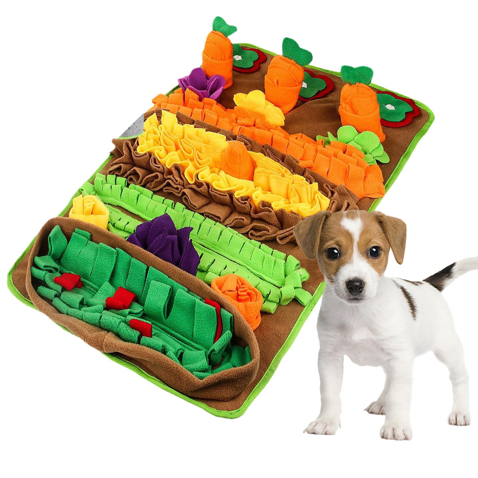 Tapis anti-bruit pour chien Tapis d'alimentation lente Puzzle de conduite ennuyeux de l'ennui Animal de compagnie Réduit l'anxiété Tapis de reniflement pour animaux de compagnie Fournitures pour