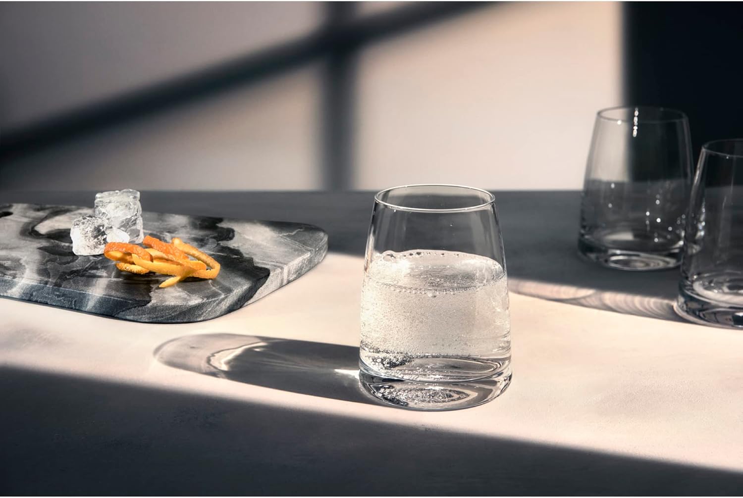 WMF Kineo Water Glasses Set of 4, Drinking Glasses, Tumbler 325 ml, Crystal Glass, Thin Drinking Rim, Ergonomic Shape, Dishwasher Safe