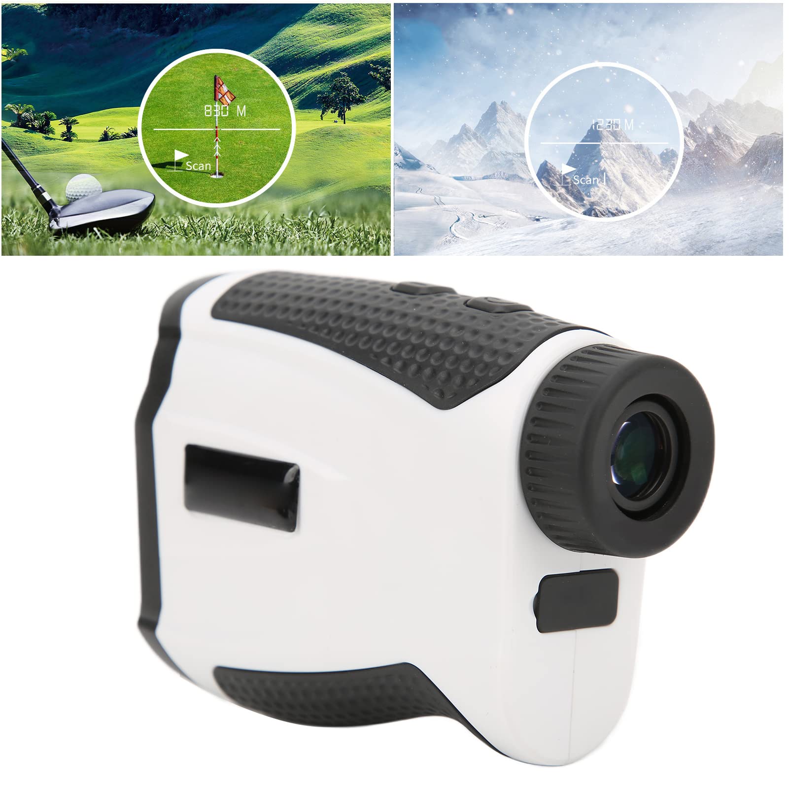 Finder de Gama láser Ziyouhu Actualización HK Herramienta de medición de Distancia HD con Lente óptica Actividades al Aire Caza y construcción de Golf de Golf