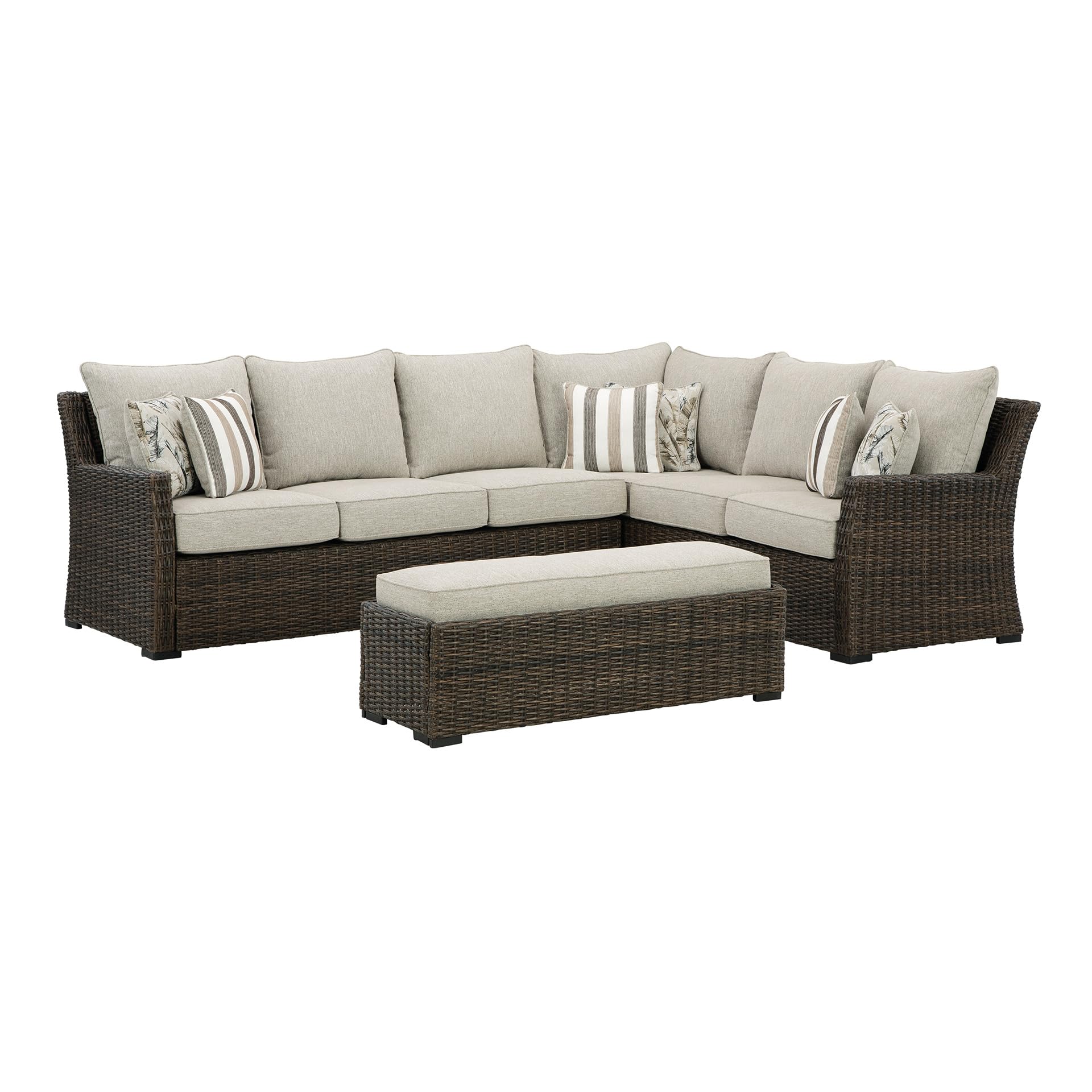 Signature Design by Ashley Brook Ranch Patio Sectional