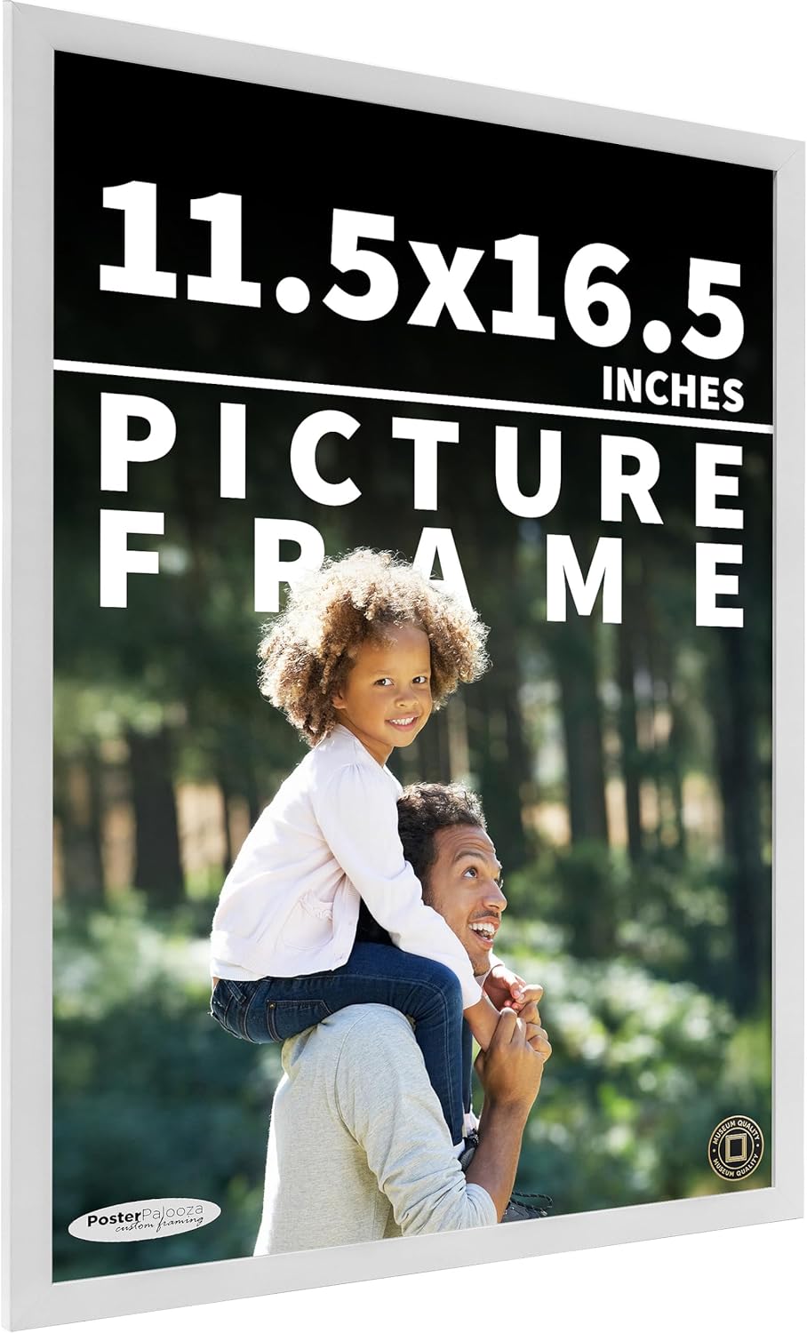 Poster Palooza 11.5x16.5 Frame White Solid Pine Wood Picture Frame | | Includes UV Acrylic, Foam Board Backing & Hanging Hardware