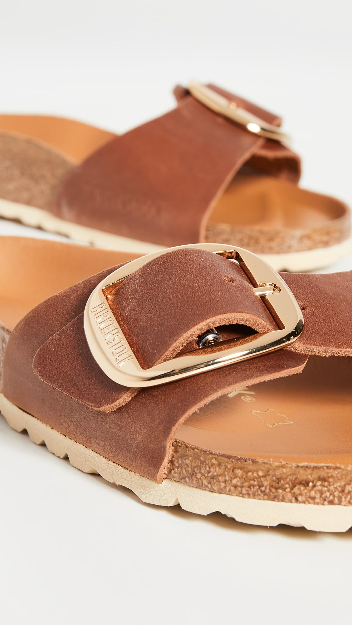 Amazon.com: Birkenstock Women's Madrid Big Buckle Sandals, Cognac