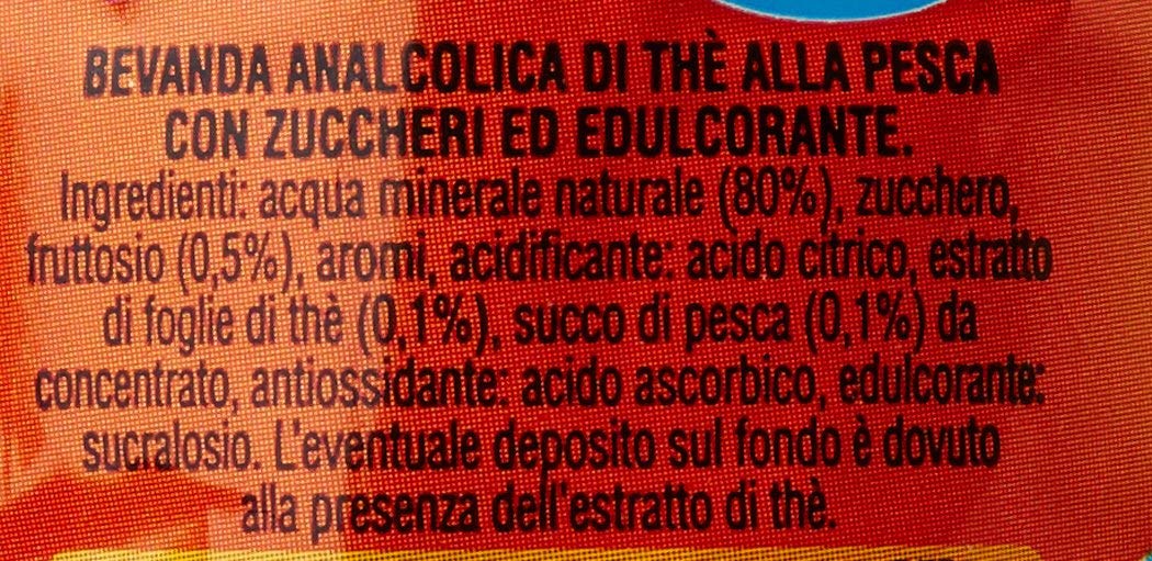 San Benedetto Té helado Melocotón The Pesca PET 50 cl Té refrescante 24 x