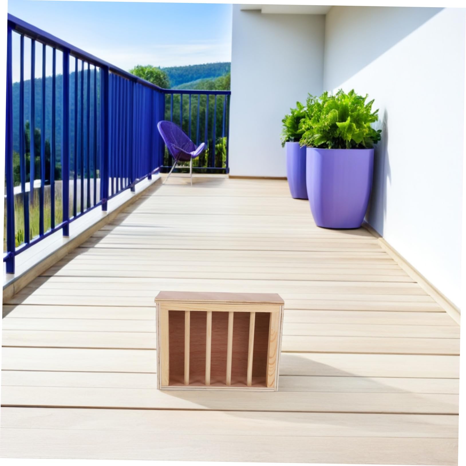 SHINEOFI Râtelier à Foin pour Lapins et Cobayes Mangeoire Bois Suspendue ou Posable Distributeur de Nourriture pour Cages de Petits Animaux