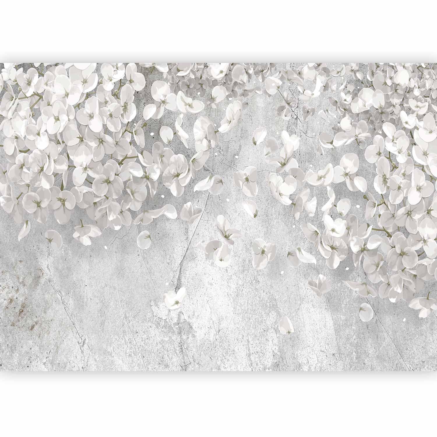 murando Photo Wallpaper White Flower 196 x 140 cm / 77" x 55" — image 1