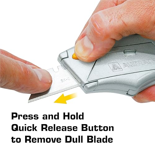 Miniatura 4 de Alltrade 150003 - Cuchillo utilitario para apretar, apriete automático, 6 cuchillas resistentes con almacenamiento, cuchillos de caja, embalaje de