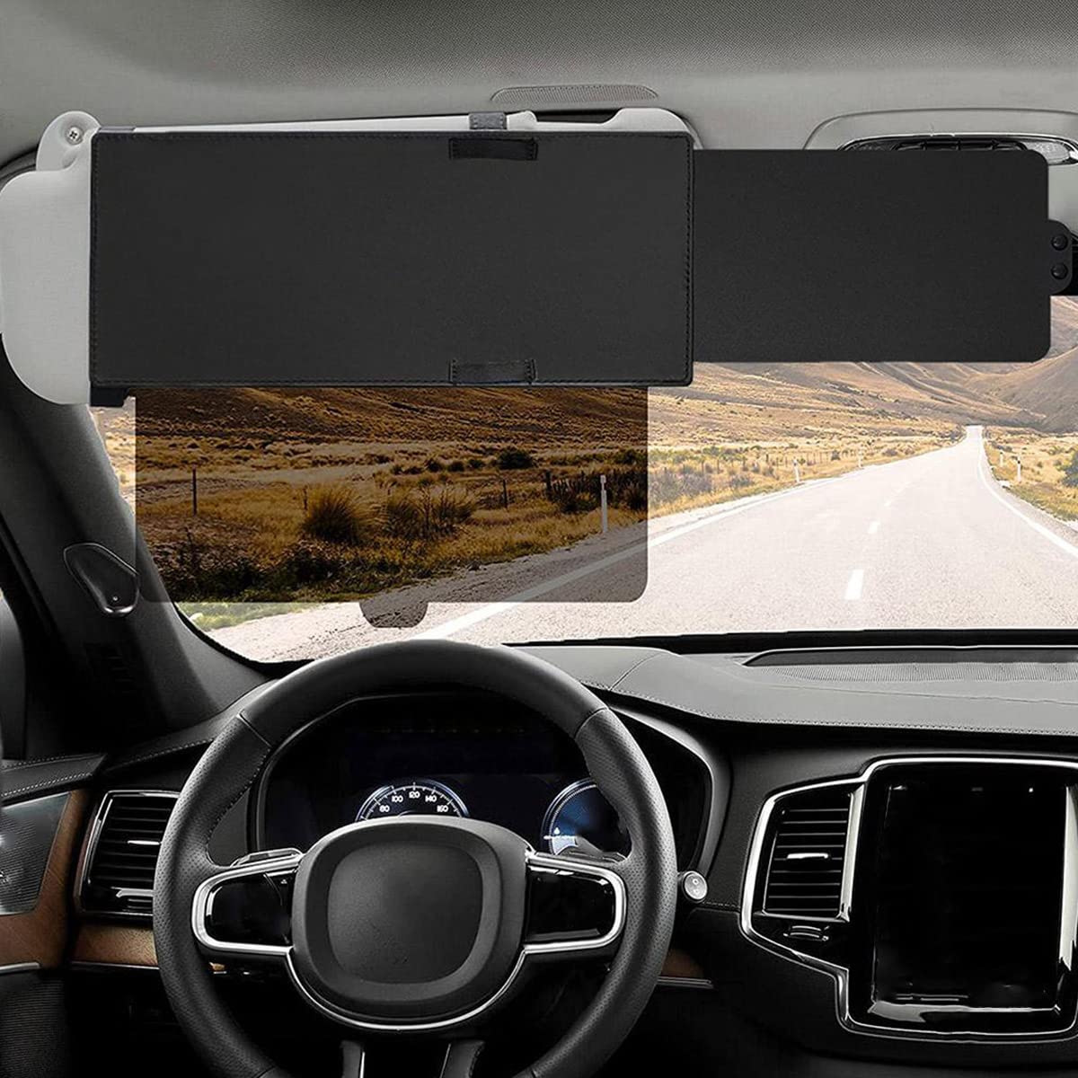 Universal Car Visor Sunshade Extender, Anti-Glare Sun Visor Extension, Car Visor Extender Sun Blocker for Front Seat Driver or Passenger