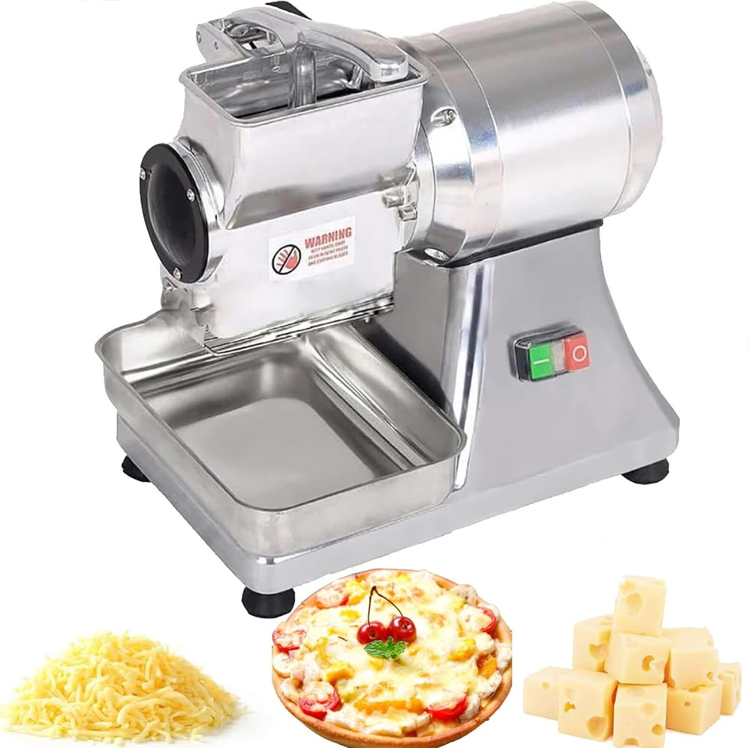 Commercial Electric Cheese Grater Rotary Electric Grater Machine Heavy-Duty Cheese Shredder with A Container550W