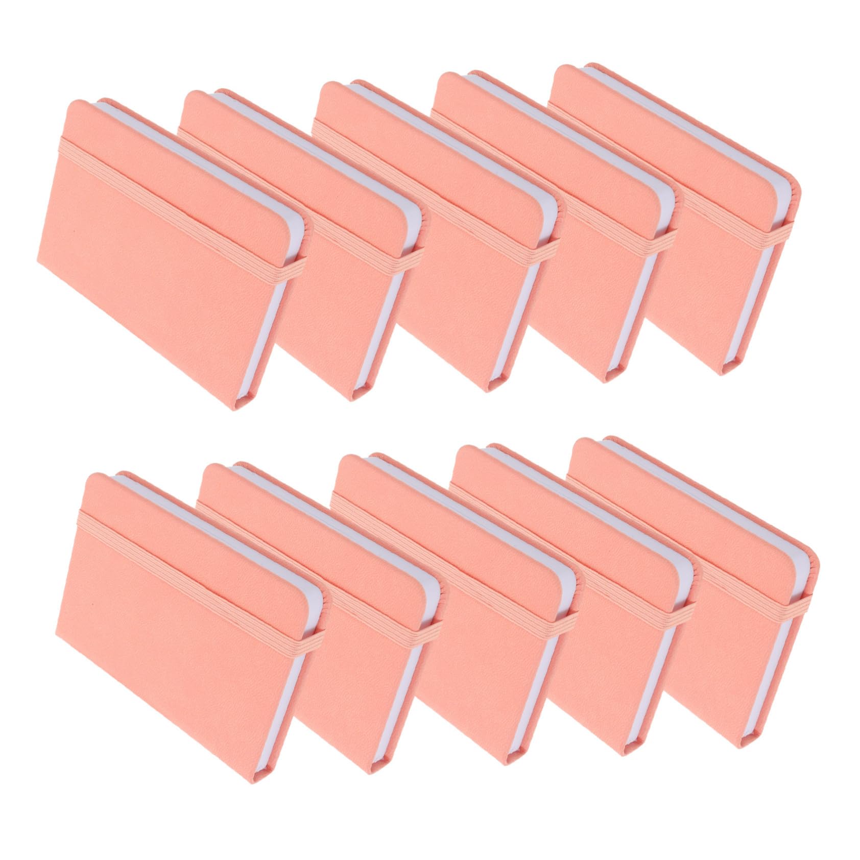 Homoyoyo 10pezzi Diario Tascabile Per Viaggi Ufficio Scuola Piccolo Quaderno Blocco Note Tascabile in Pu Piccolo Blocco Note Righe Quaderno Di Carta Semplice Diario Portatile