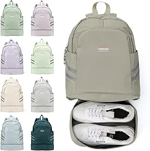 coofay Gym Backpack For Women Waterproof Backpack With Shoe Compartment Lightweight Travel Backpack Sports Backpacks Small Gym Bag
