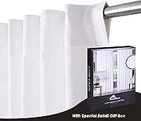 Vista 6 de HOMIDATE Cortinas de algodón texturizadas, juego de 2 paneles de ventana de 50 x 84 pulgadas, elegantes cortinas de baño de 84 pulgadas, cortinas
