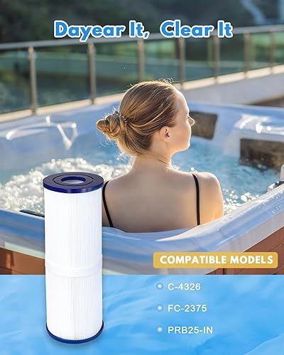 Miniatura 7 de Filtro de bañera de hidromasaje PRB25-IN reemplazar FC-2375, C-4326, FC-2370, 413-106,303909, M-4326, 817-2500, R173429 5 x 13 filtros de spa de