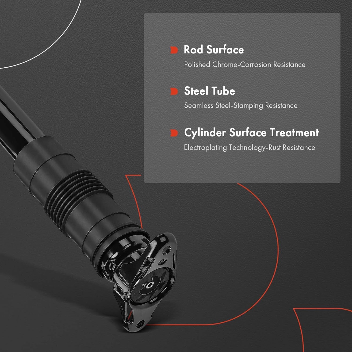 A-Premium Rear Shocks Compatible with Jeep WK2 Series Grand Cherokee 2011-2021 - 2x Replacement Suspension Shock Absorber Strut