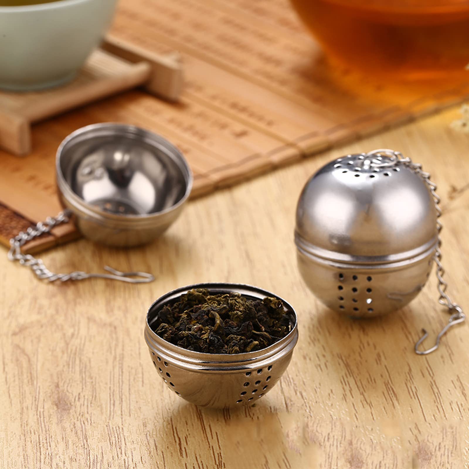 Filtro per Tè,2 Pcs Colini Da Tè In Acciaio Inox,Filtro Da Tè con