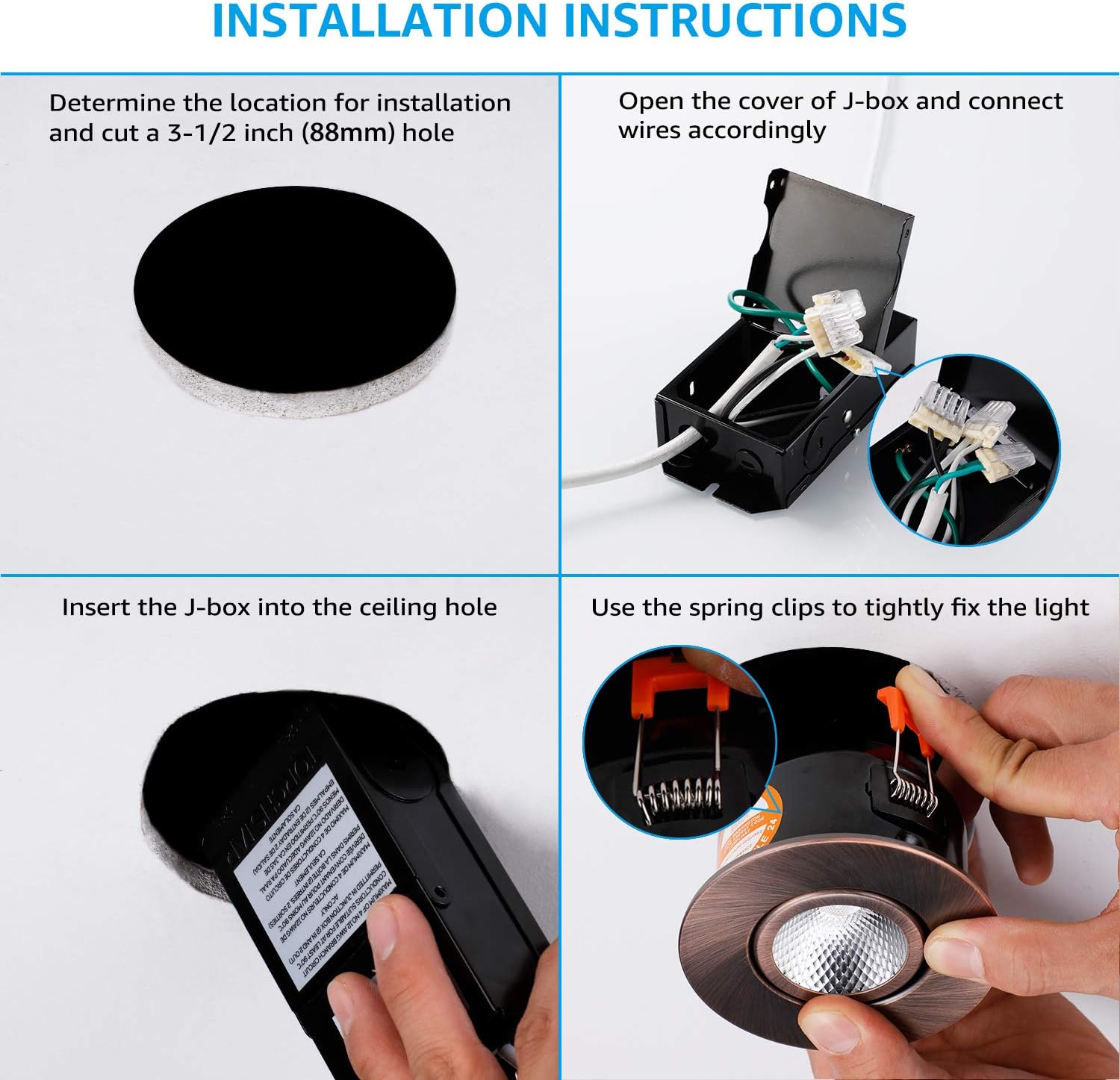 70% оƒƒ Evеrуthіng TORCHSTAR E-Star Series 3 Inch Gimbal LED Recessed Light with Junction Box, 7W (50W Eqv.) Dimmable, Airtight, CRI 90+, ETL/Energy Star/JA8/Title 24, 3000K Warm White, Oil Rubbed Bronze, Pack of 6 Blасk Frіdау Clеаrаnсе TORCHSTAR E-Star Series 3 Inch Gimbal LED Recessed Light with Junction Box, 7W (50W Eqv.) Dimmable, Airtight, CRI 90+, ETL/Energy Star/JA8/Title 24, 3000K Warm White, Oil Rubbed Bronze, Pack of 6