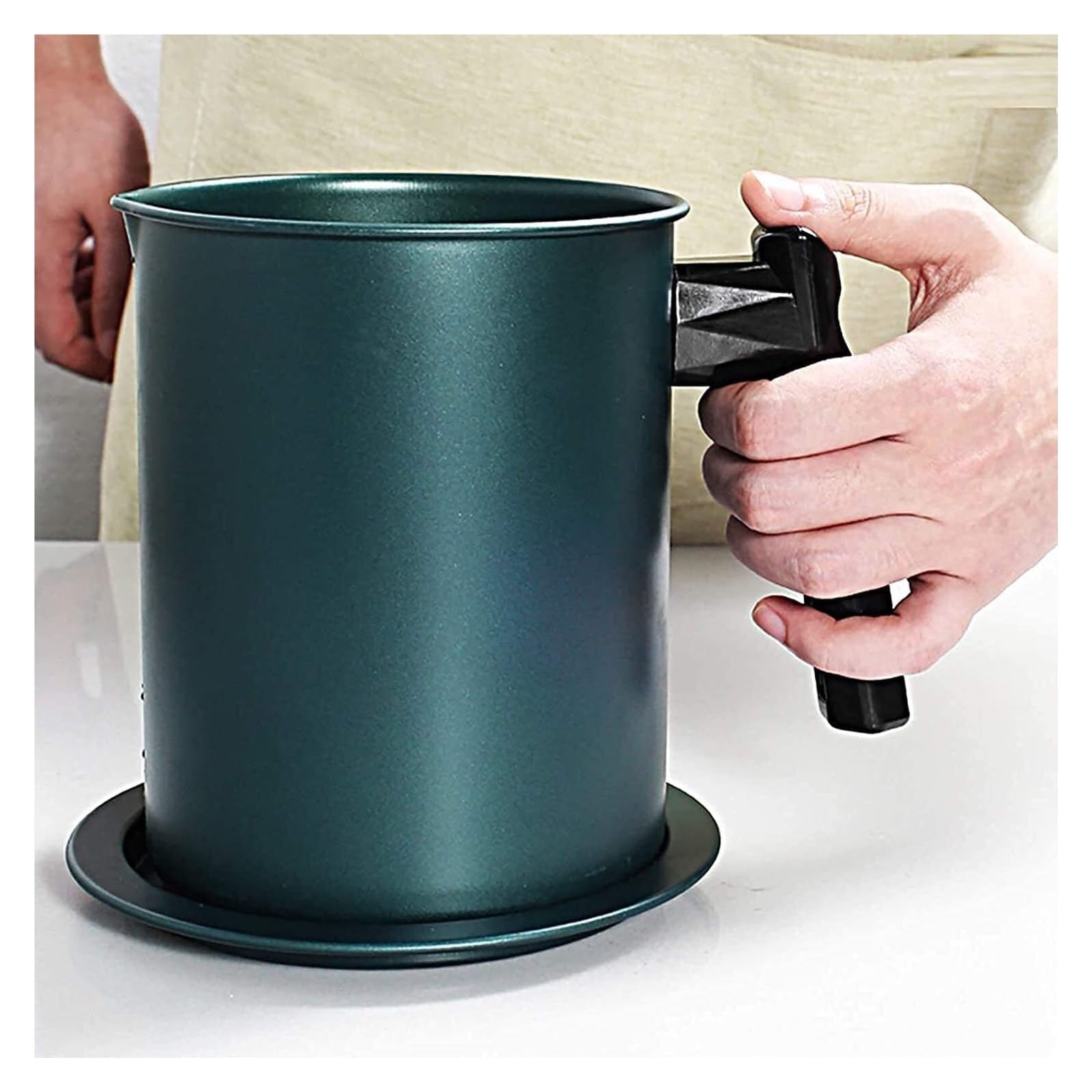 Dispensador de aceite y vinagre de 1,7 L, olla de almacenamiento de cocina a prueba de polvo, contenedor de grasa para aceite y vinagre, perfecto para cocinar y aderezos de ensalada, boquilla fácil de