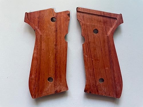Miniatura 2 de ¡Nuevo! Puños compatibles con Bereetta 92, 96, M9 de tamaño completo, madera dura a cuadros - Hecho de Tailandia