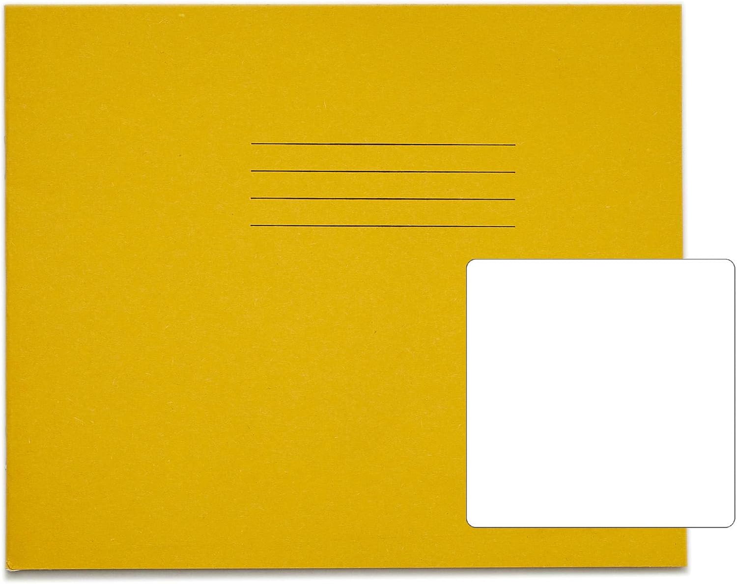 Exercise Book 165 x 200mm 40 Blank Pages with Yellow Manilla Cover (Pack of 10)