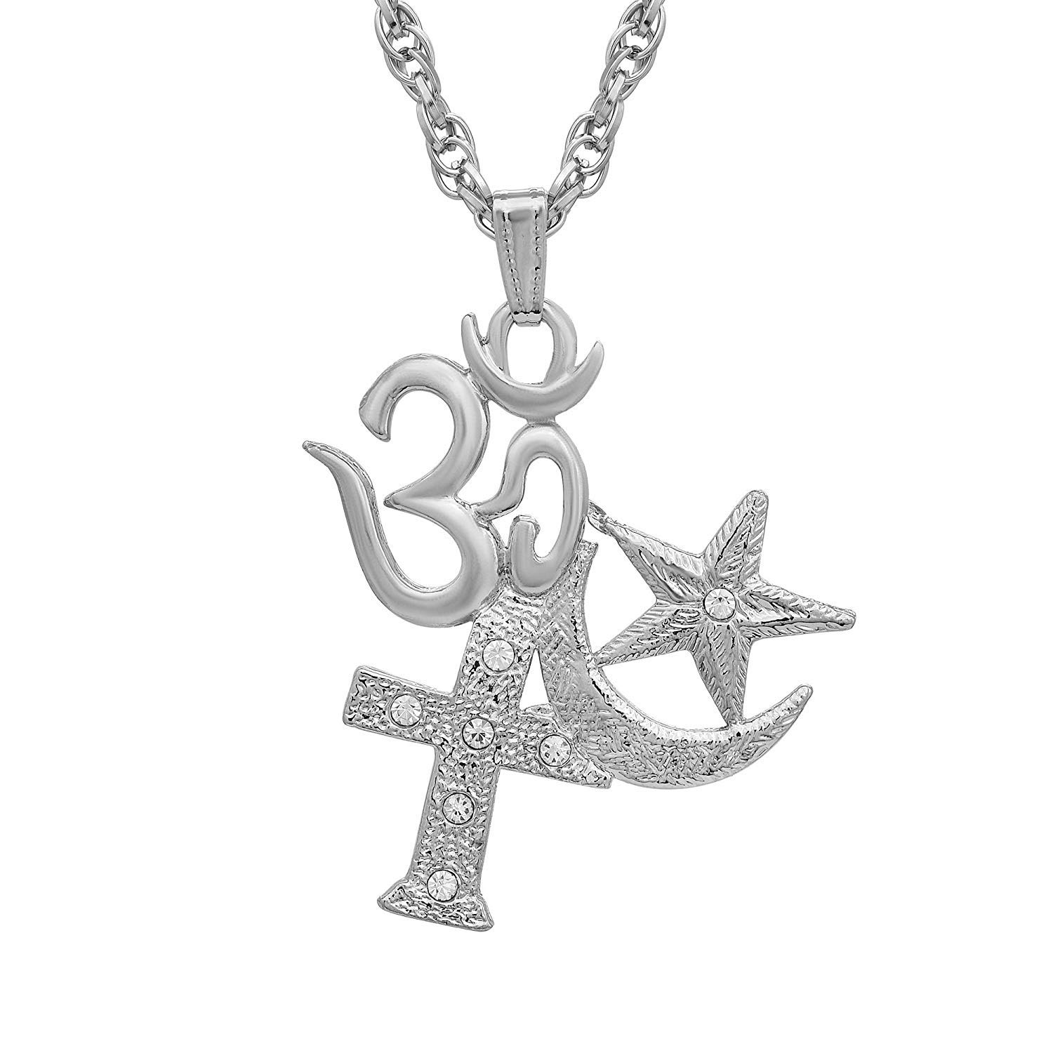Om Symbol Religious Hindu God Temple Spiritual Jewellery Pendant Locket for Men I Women I Boys I Girls-image-45