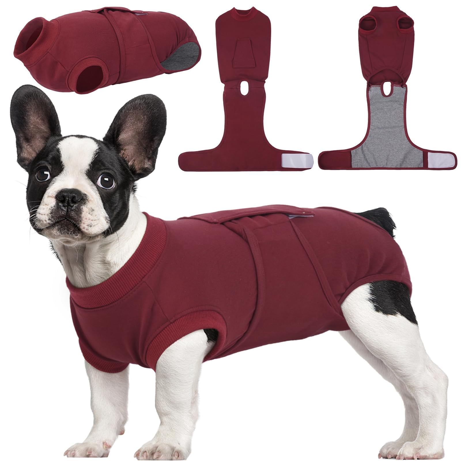 Kuoser Dog Recovery Suit Female, Dog Onesie for Surgery, Female Spay and Male Neuter Onesie for Post-Op Care, Prevent Licking Puppy Onesies — view 29