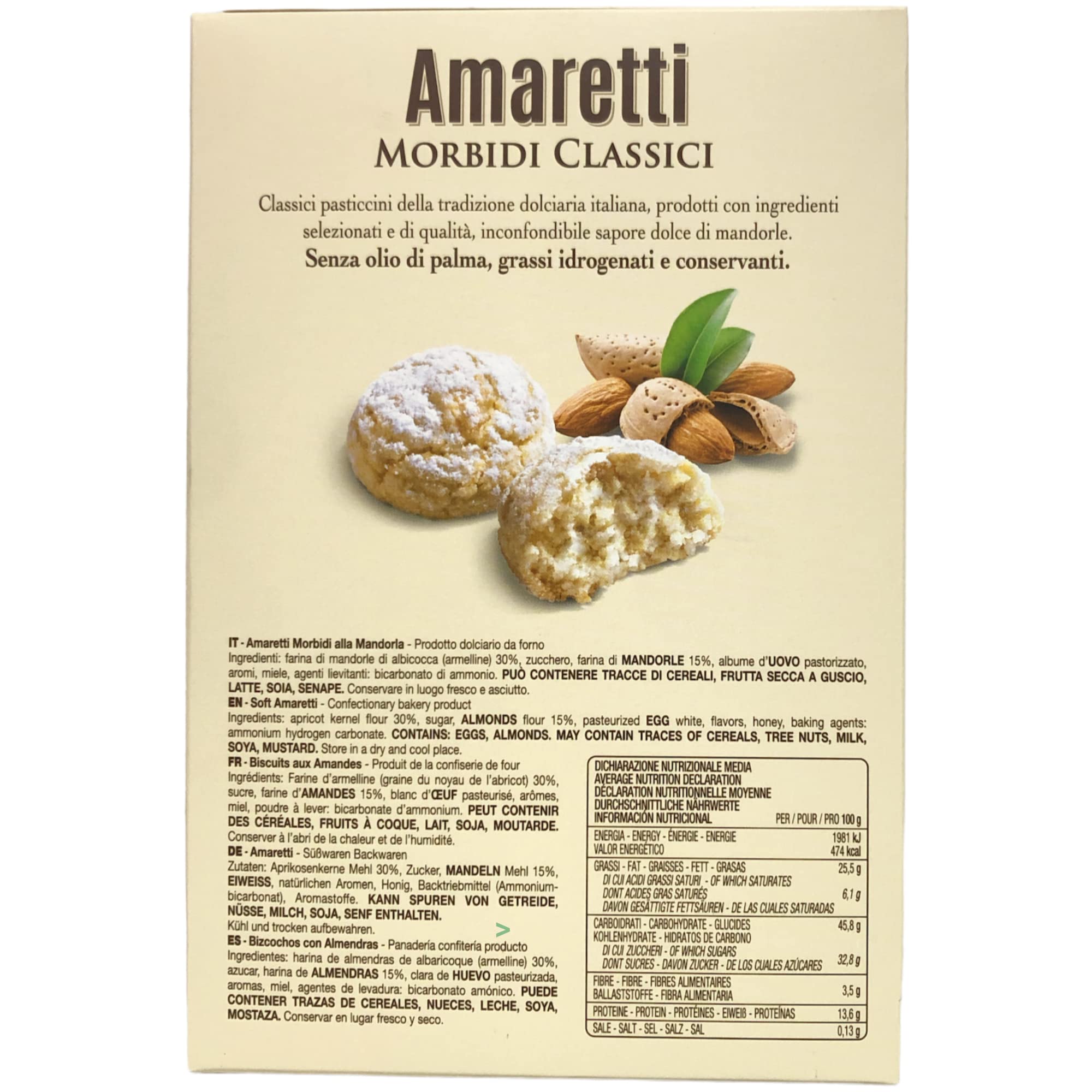 usy Bundle für Falcone Amaretti Morbidi d´Abruzzo "Weiche Amaretti" 6er Pack (6x170g Packung) + usy Block