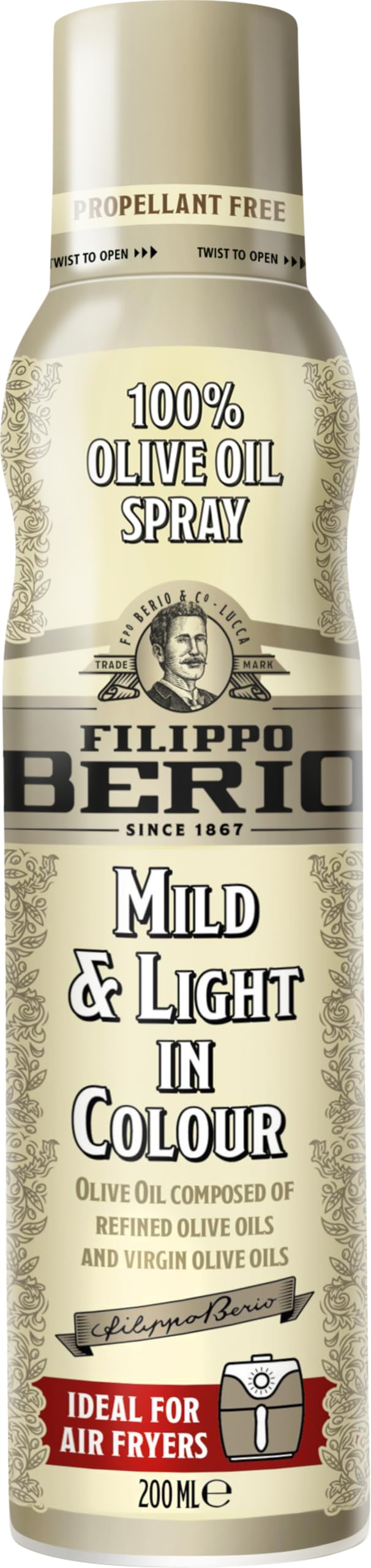 Filippo Berio Mild & Light Olive Oil Spray 200ml
