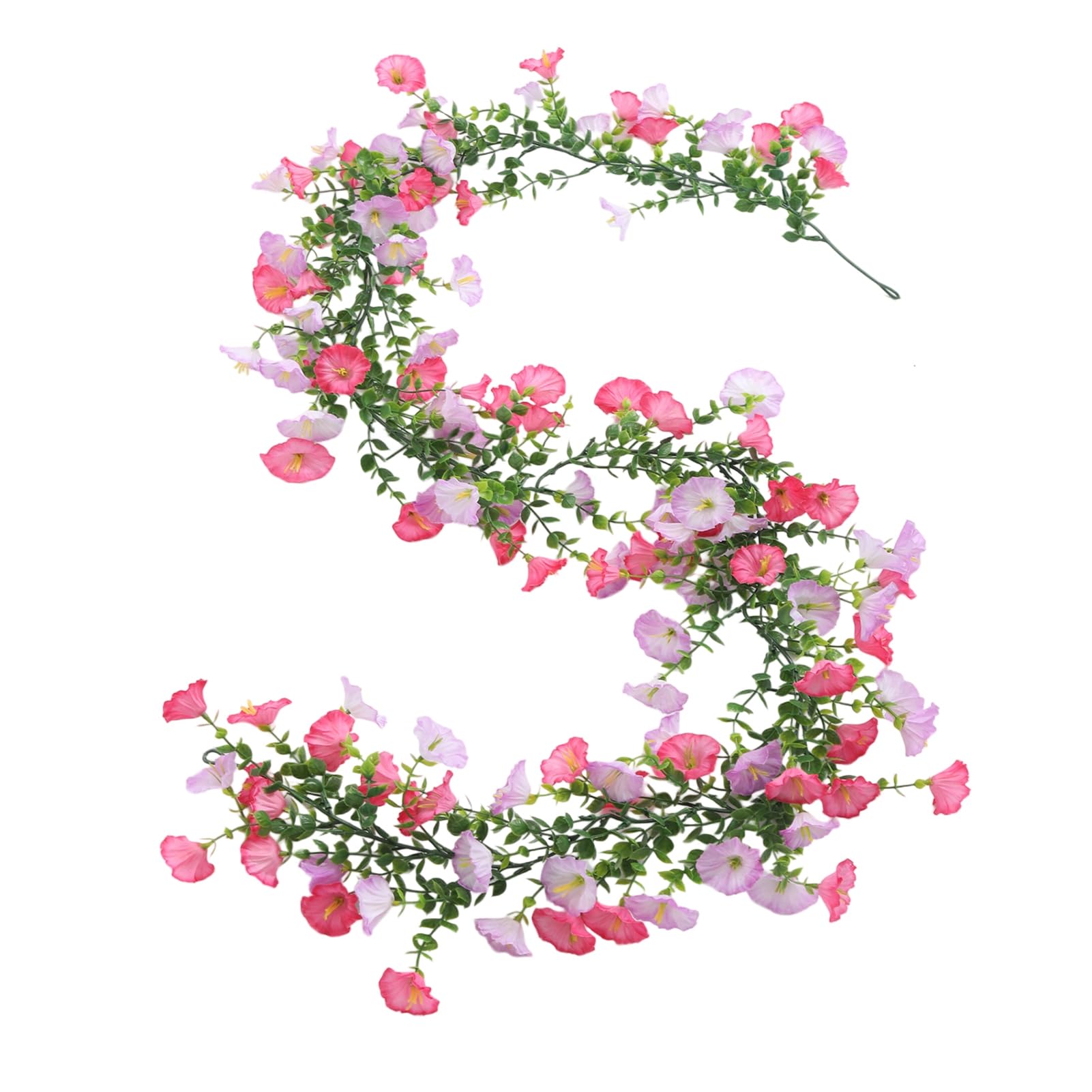 matumou 67" Artificial Flowers Vines Garland Fake Morning Glory Hanging Vines Faux Silk Spring Floral Garland for Mantel Wall Fence