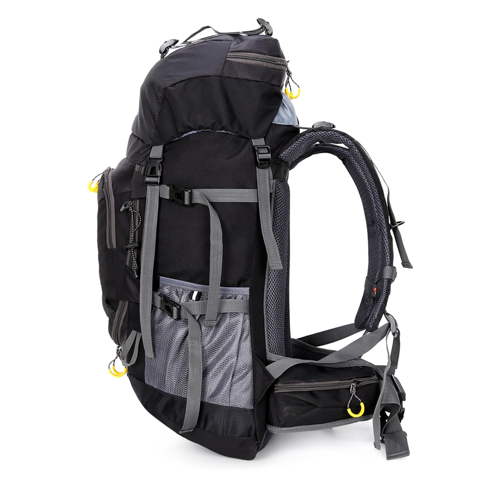 Lixada Mochila de senderismo, 50 l, con funda de protección impermeable, ligera, para alpinismo, escalada, senderismo, deporte, viaje, camping, etc.