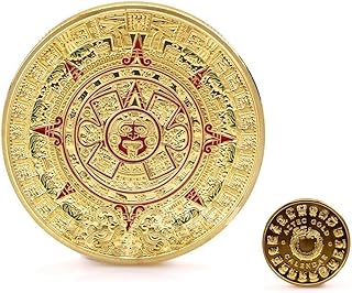 Mayan Aztec Prophecy Commemorative Coins, Mexican Maya Calendar Commemorative Coin Art Collection