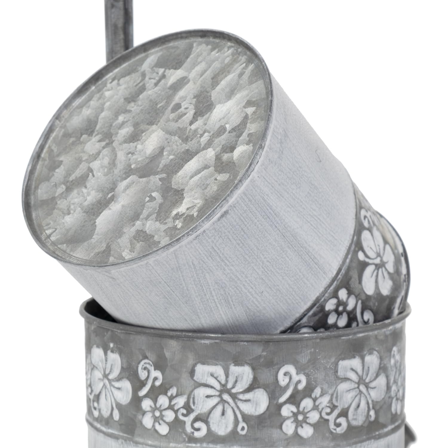 Sellettes Porte-plantes En Métal Vieilli (lot De 2