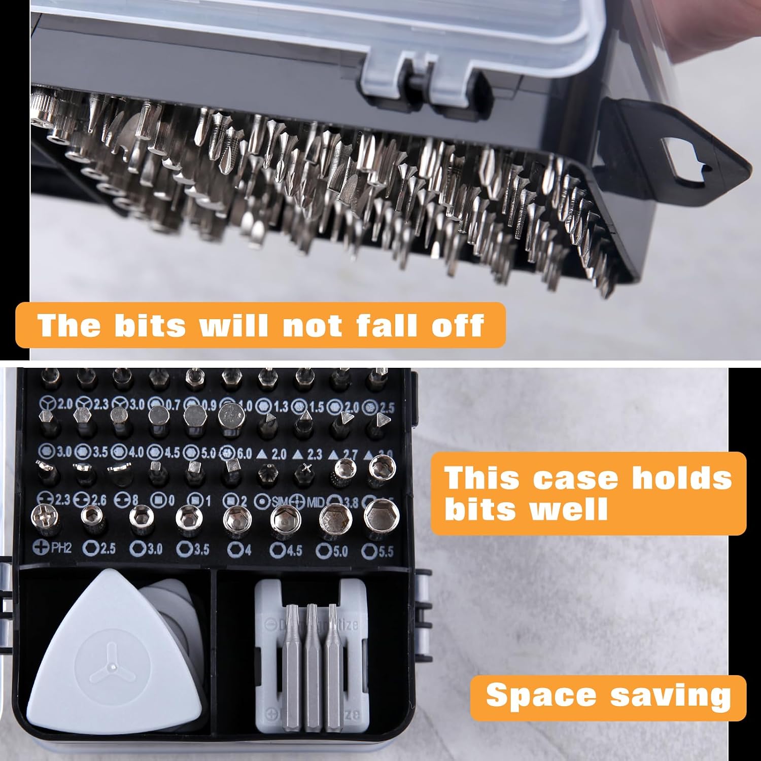 Precision Screwdriver Set 124 in 1 Mini Professional Magnetic Repair Tool Kit with Built-in Box for Electronics, Computer, Phone, Laptop, Watch, Eyeglasses, Modding, and DIY Projects