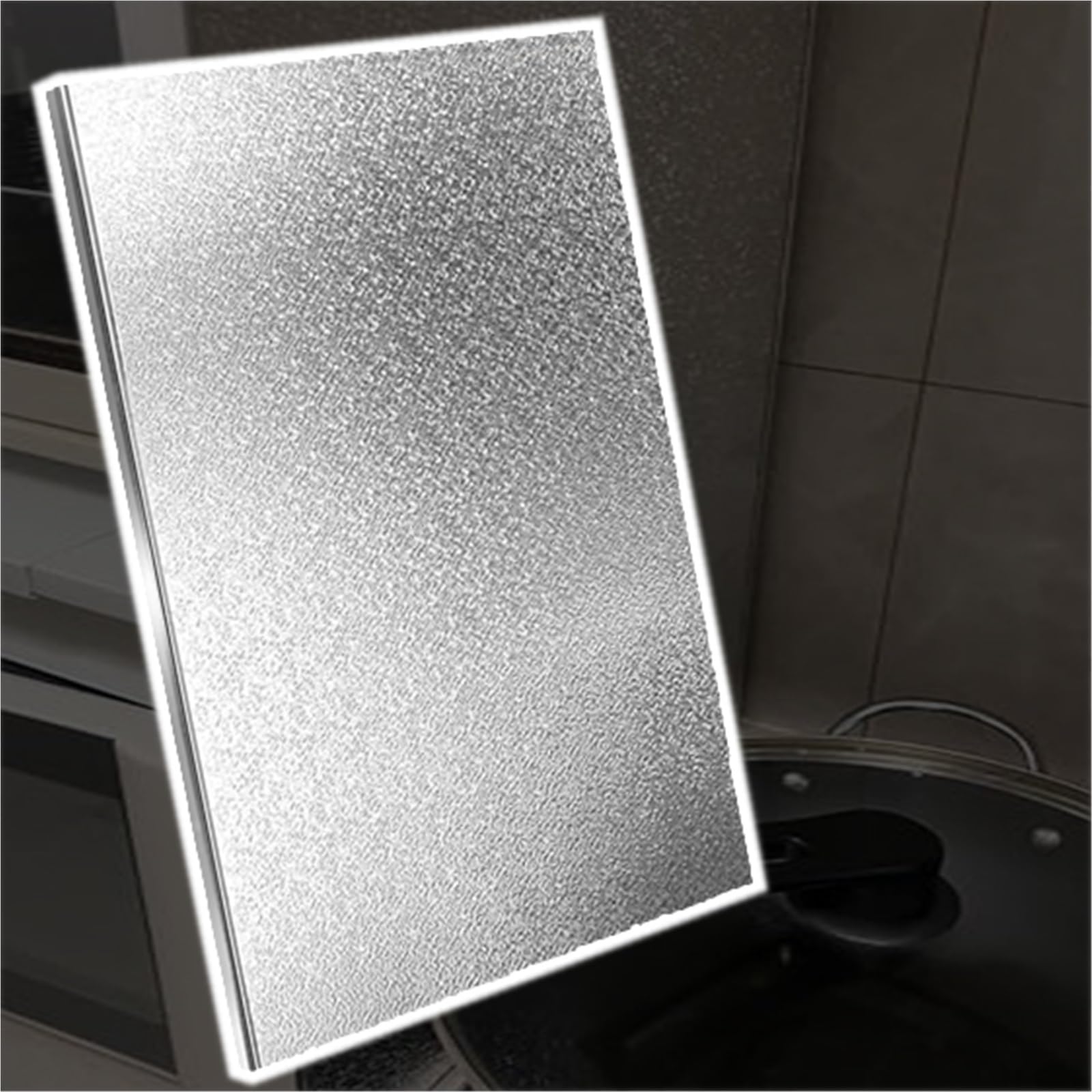 escudo térmico para el refrigerador 80 70 60 50 40 30 20 Cm De Ancho Panel Aislante, Panel Protector Autoadhesivo De Aleación De Aluminio Para Frigoríficos, Para Cocinas(L W 110cm x 60cm)