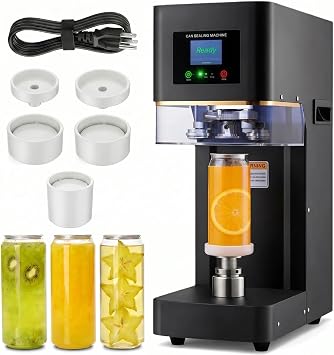 Commercial Can Sealer Machine 202# Automatic Sealer with 5 Holders