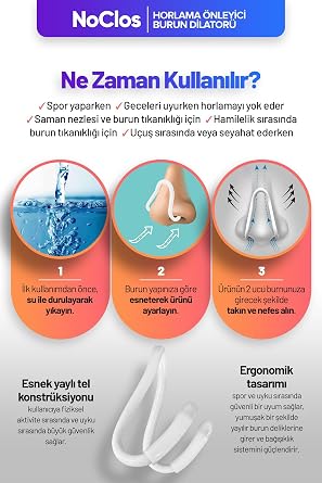 NOCLOS 2’ Anti-Snoring Respiratory Healing Nasal Dilator