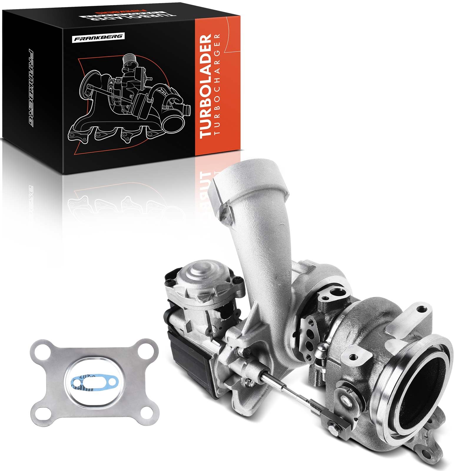 Frankberg Turbocompressore 04E145704R | Compatibile con: A3 Sportback 8VA 8VF, A3 Limousine 8VM 8VS, A3 8V1 8VK, Golf VII Variante BA5 BV5