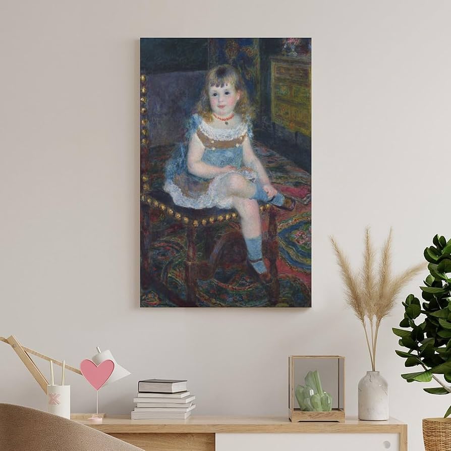 アンティーク すわるジョルジェット・シャルパンティエ嬢 絵画 ポスター 複製画 Amazon.co.jp: ルノワール すわるジョルジェット